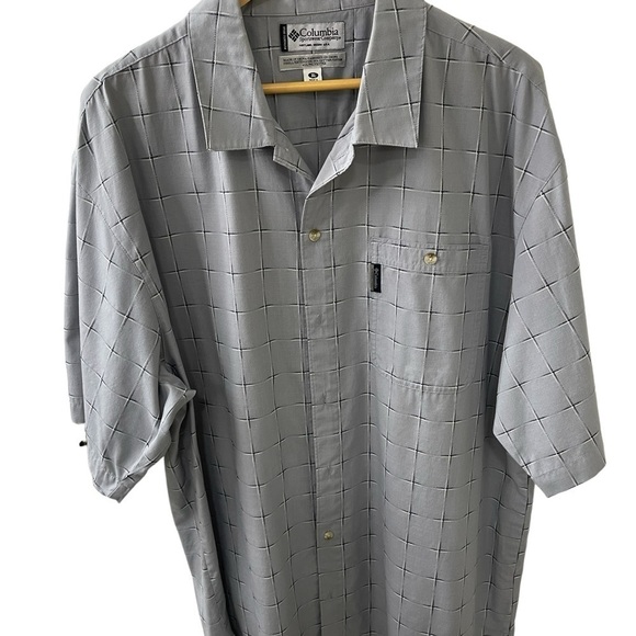 Columbia Sportswear Company Men’s XL shirt Button Down Gray short Sleeve - Picture 1 of 4